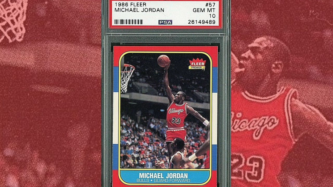 1986 fleer jordan psa