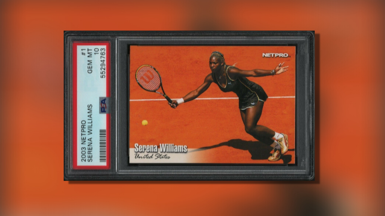 2003 Netpro Serena Williams trading card in gem mint condition