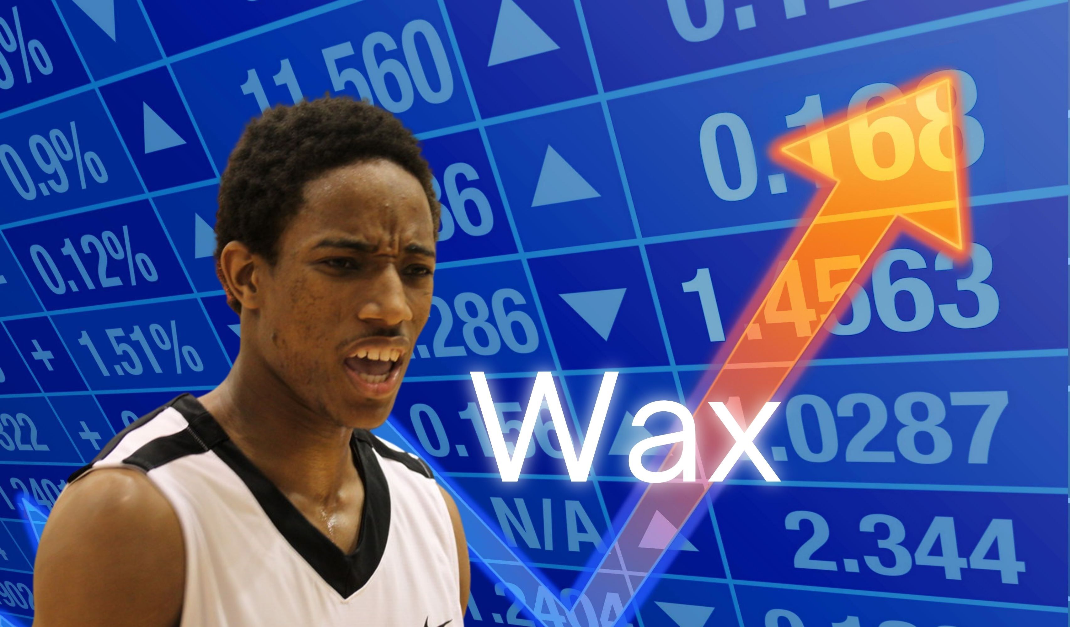 Giving San Antonio Spurs G/F DeMar DeRozan the "stonks" meme treatment
