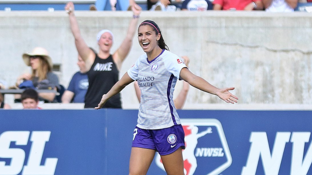 Alex Morgan of NWSL's Orlando Pride and the USWNT
