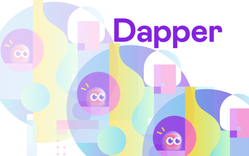 Stylized depiction of Dapper Labs' logo and art style