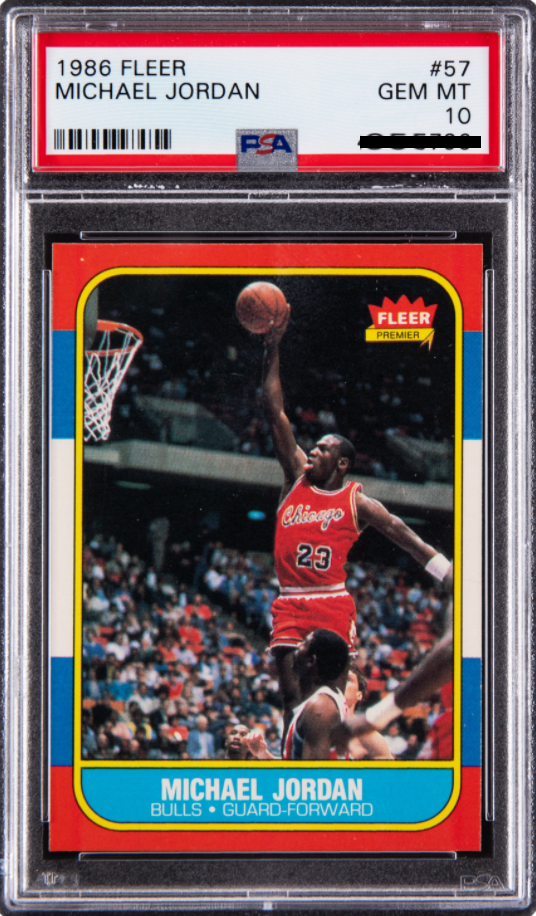 1986 Michael Jordan Fleer PSA 10 card