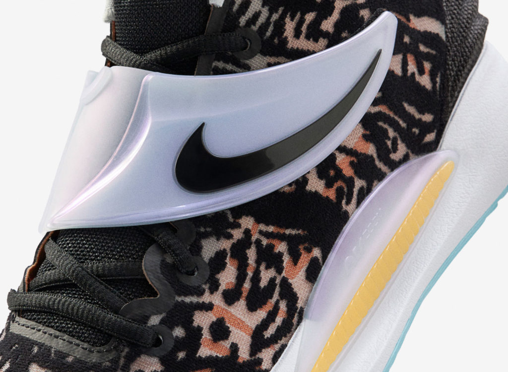 Detail view of Nike's KD14 sneaker