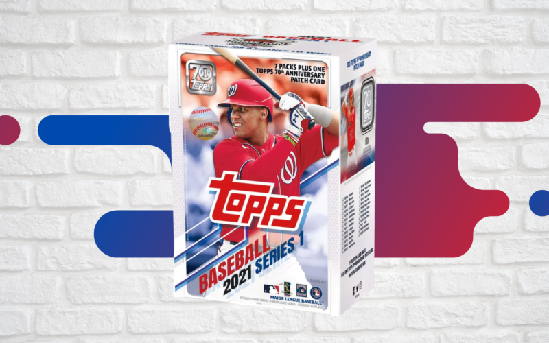 A Topps baseball card hobby box featuring Washington Nationals star Juan Soto