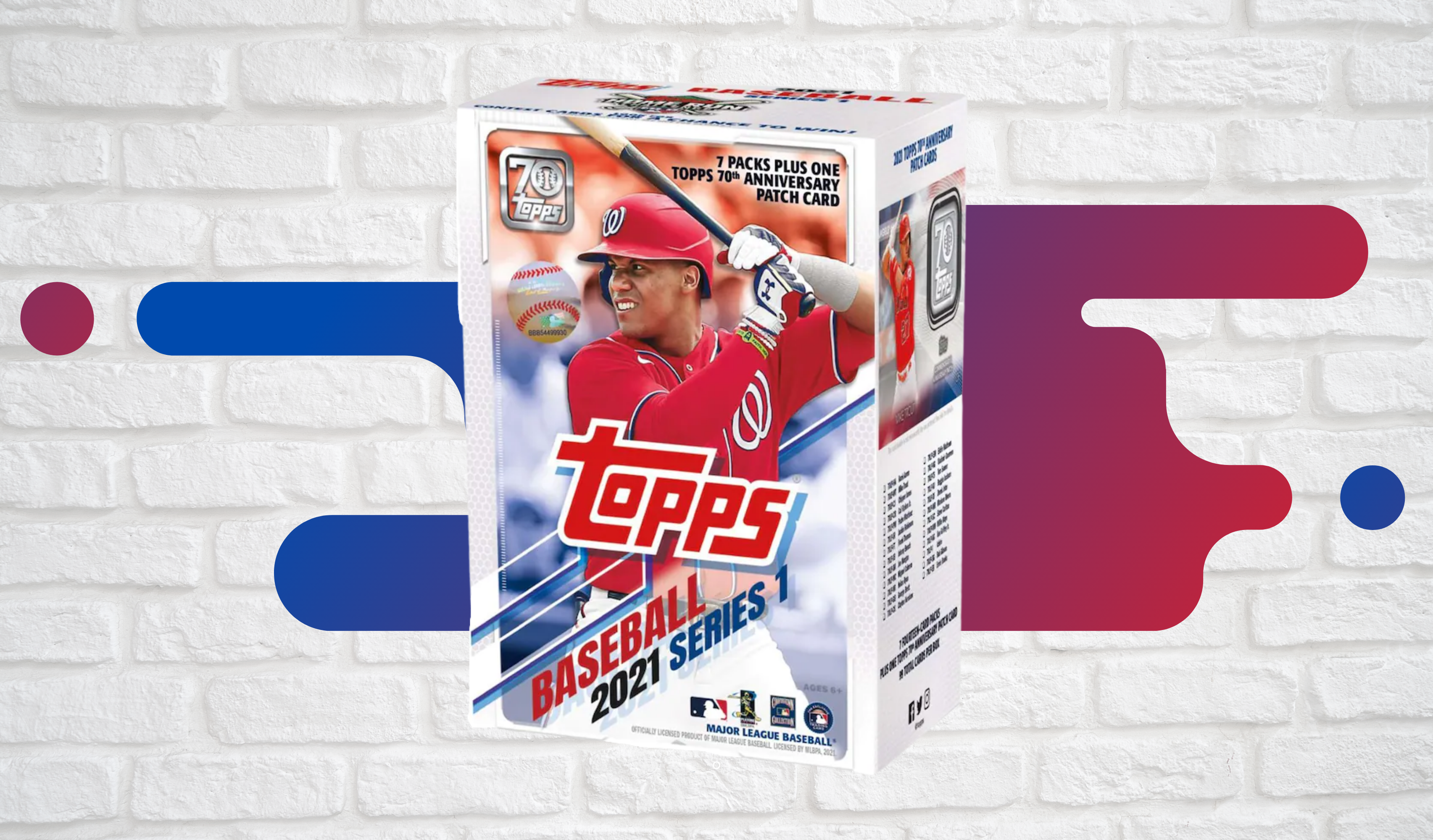 A Topps baseball card hobby box featuring Washington Nationals star Juan Soto