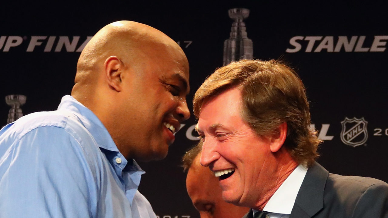 Charles Barkley and Wayne Gretzky are both part of the Turner Sports family