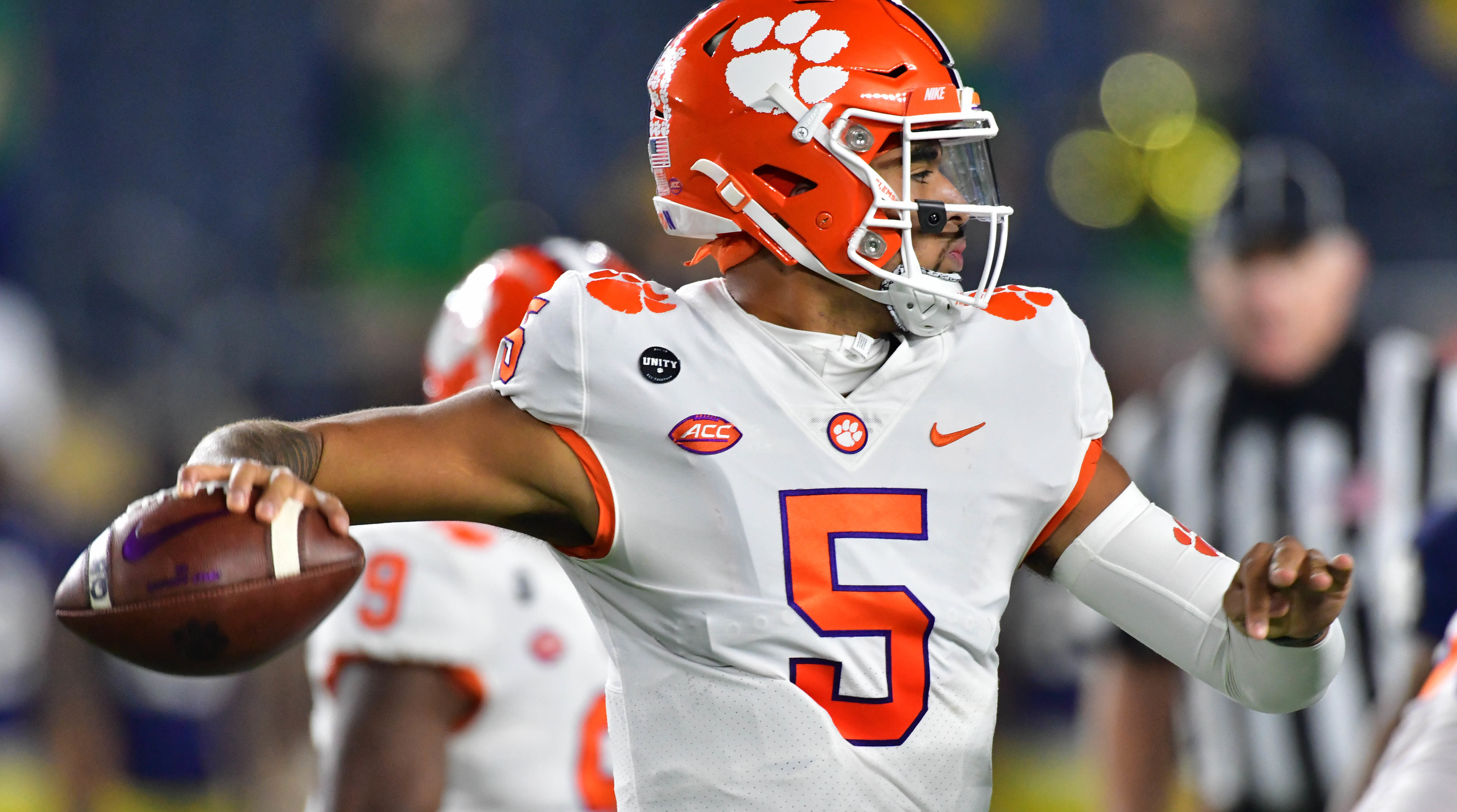 D.J. Uiagalelei Clemson Tigers Autographed Orange Nike Game Jersey