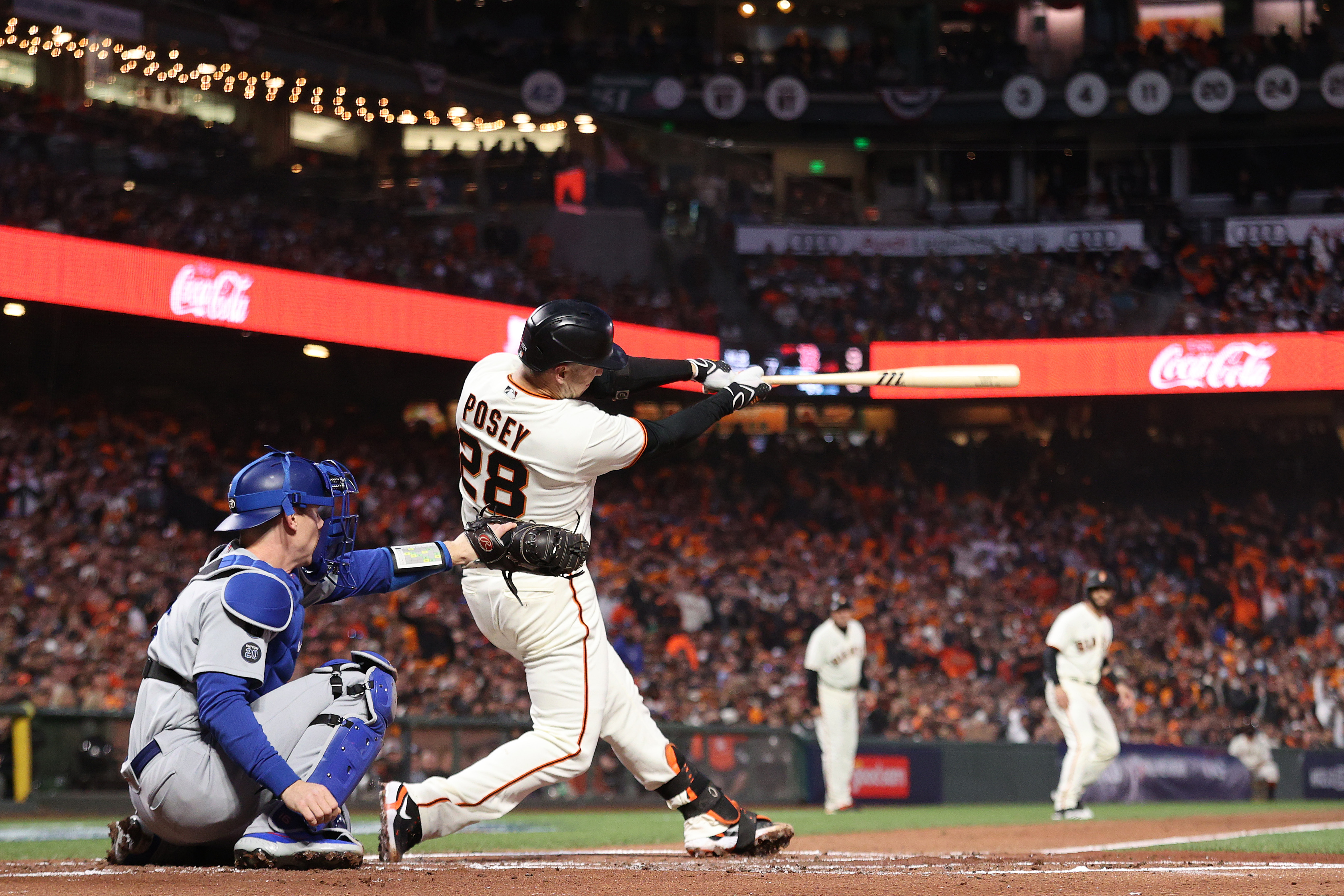 Webb, Posey lift Giants over Dodgers 4-0 in NLDS opener