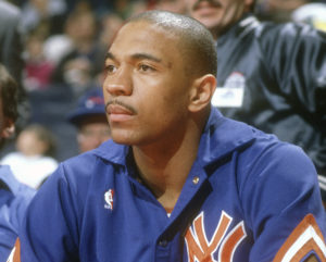 Mark Jackson watches on for the New York Knicks.