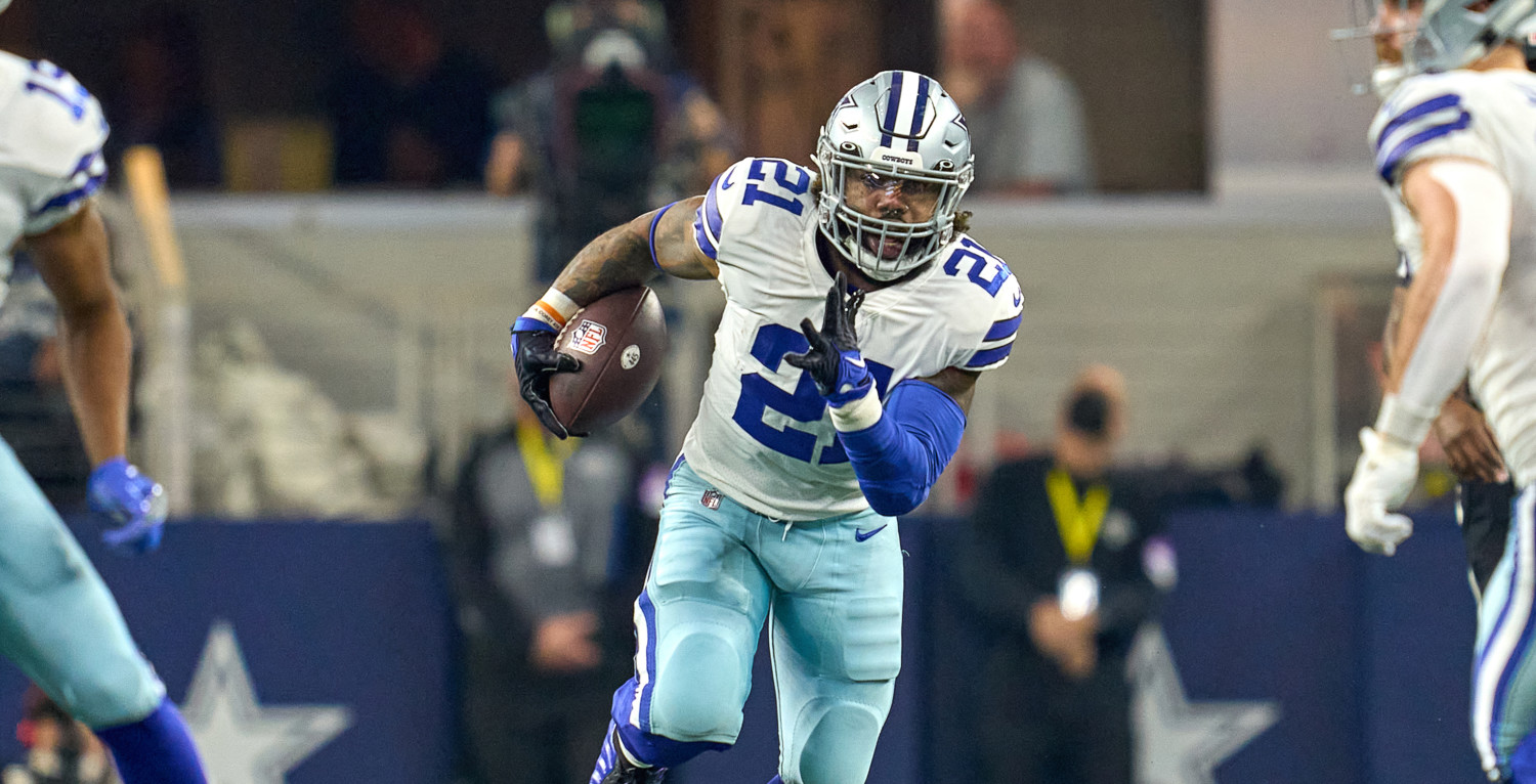 Dallas Cowboys running back Ezekiel Elliott and San Francisco 49ers News  Photo - Getty Images