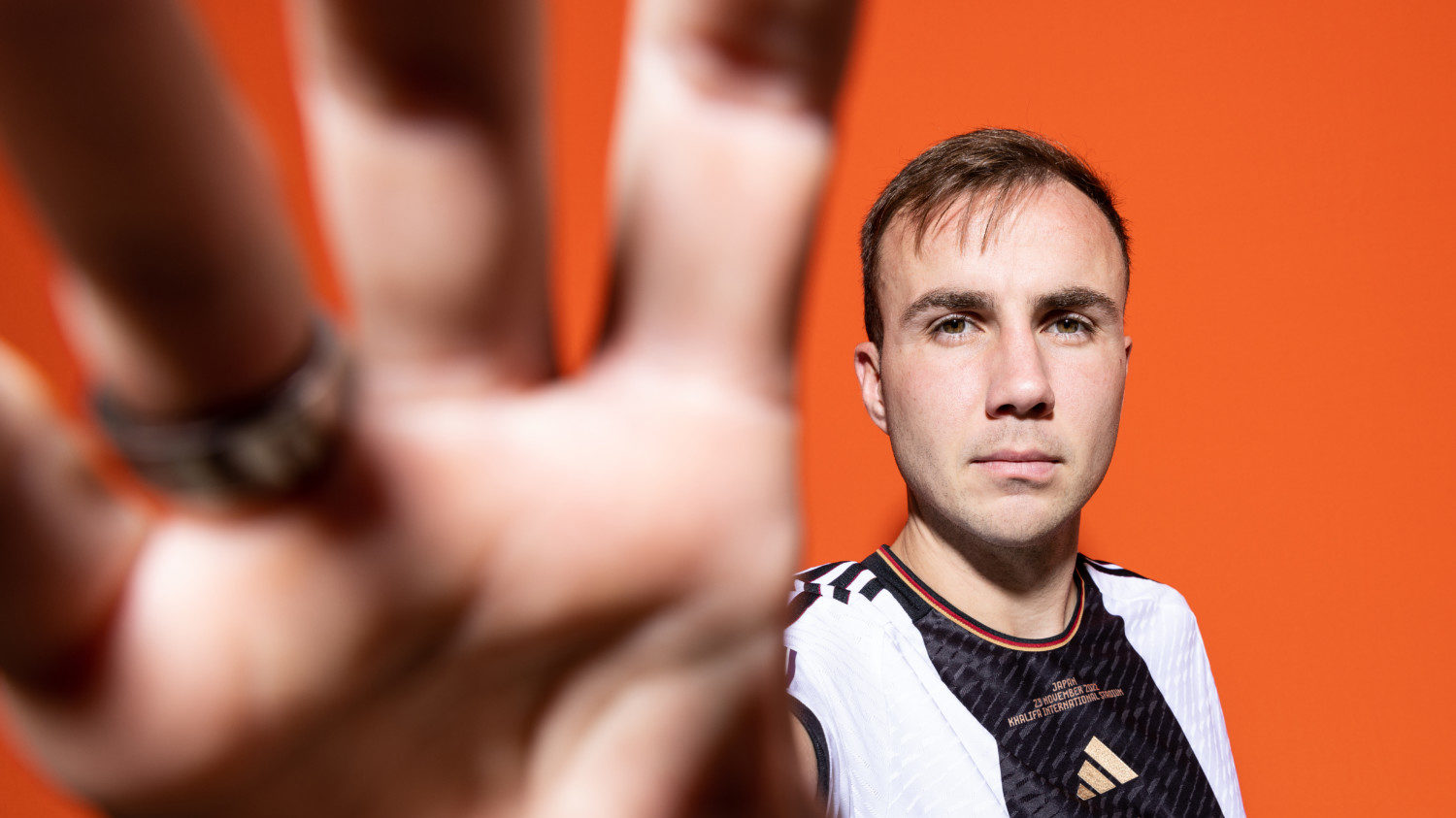 Mario Goetze of Germany poses during the official FIFA World Cup News  Photo - Getty Images