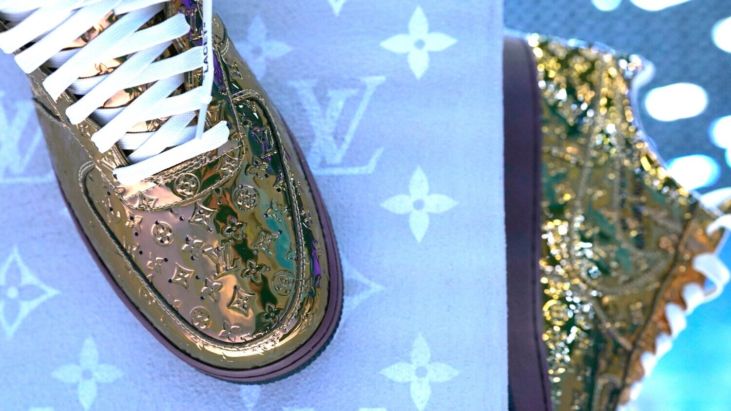 Louis Vuitton Supreme Black Gold Pattern Air Jordan 13 Sneaker Shoes